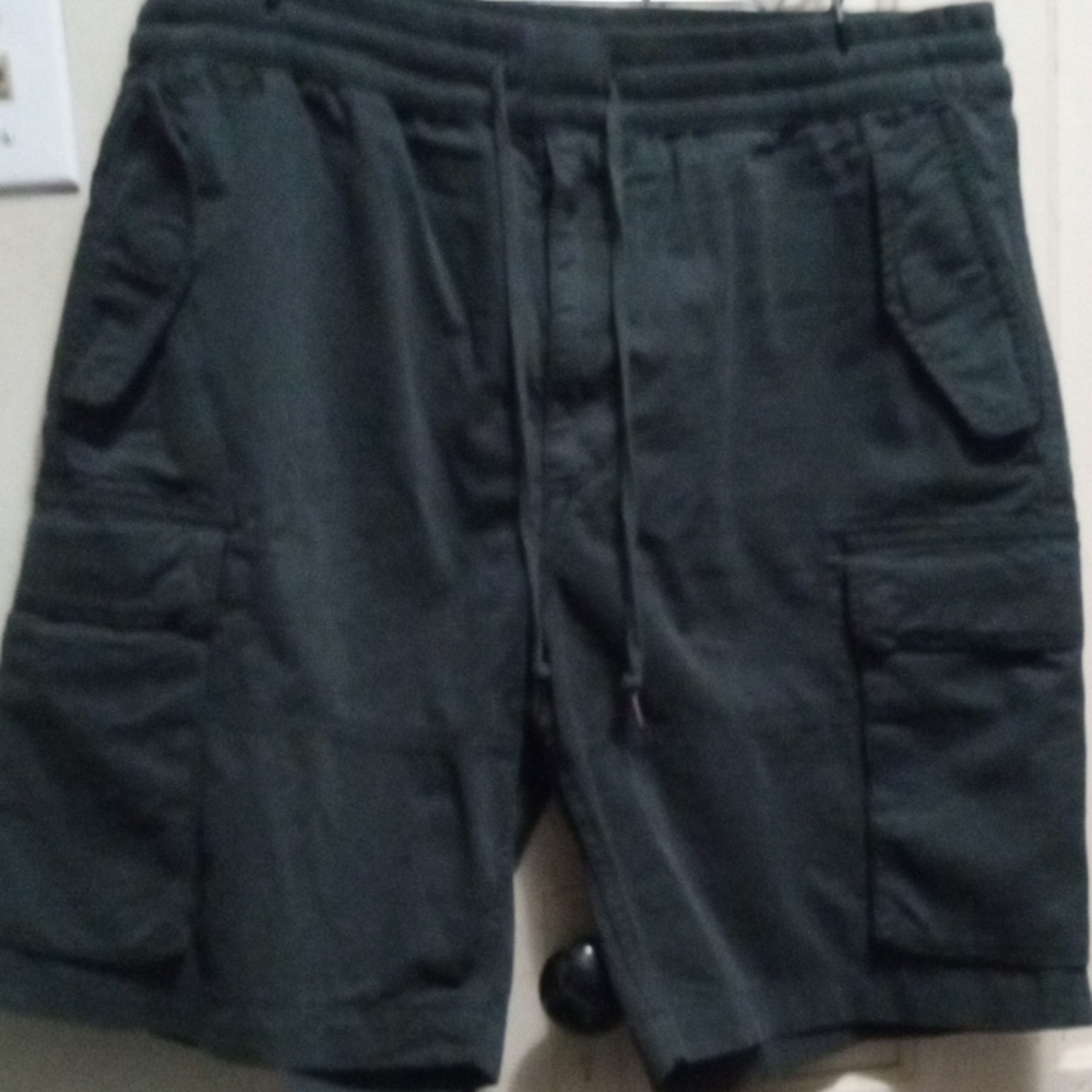 Polo By Ralph Lauren Drawstring Utility Surplus Cargo Shorts Black Xl🔥🔥